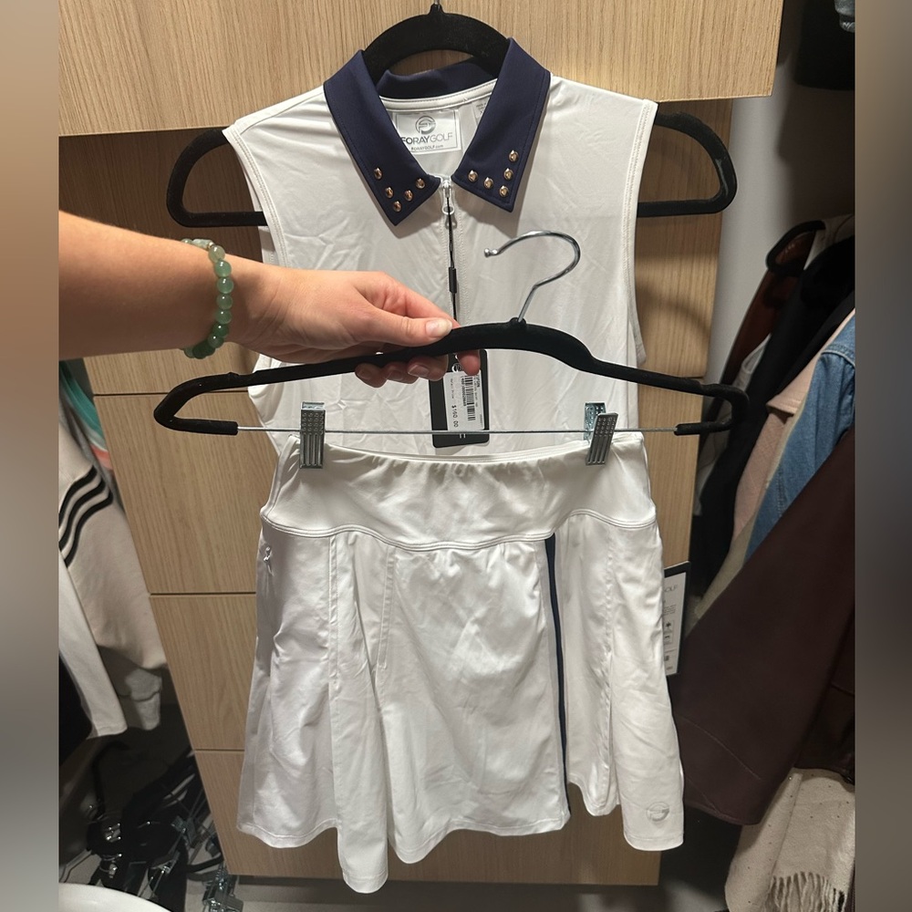 NWT foray golf tank top and skirt set